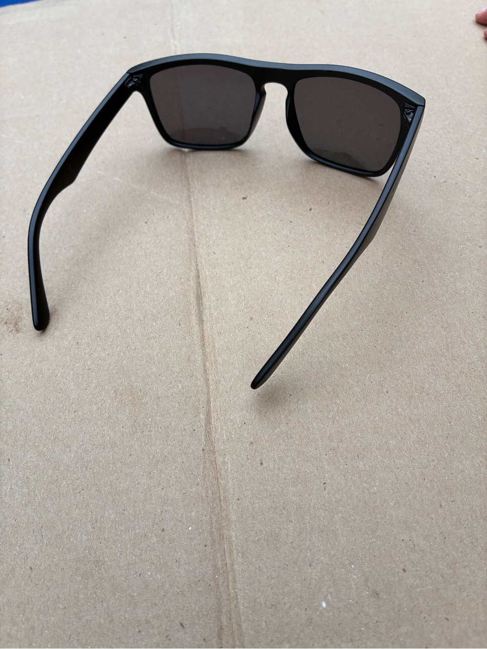 Classic Black Square Sunglasses with Dark Lenses - Picture 2 of 2